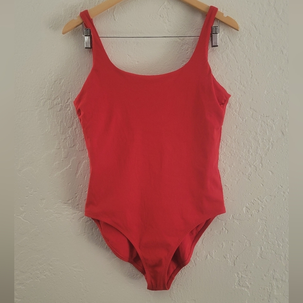 Athleta Cloudbreak Rib Scoop One Piece Swimsuit Size Large